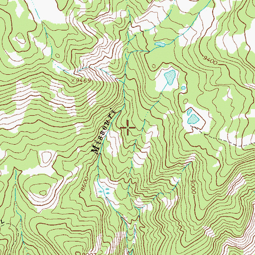 Topographic Map of Missouri Creek, CO