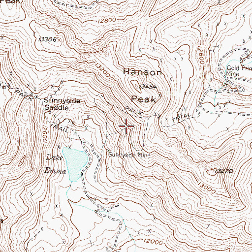 Topographic Map of Midway Mine, CO