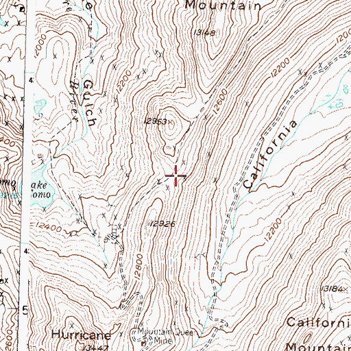Topographic Map of Silver Chord Mine, CO