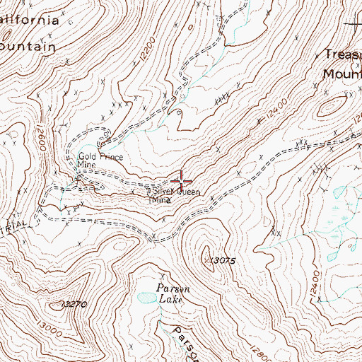 Topographic Map of Sound Democrat Mine, CO