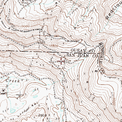 Topographic Map of Syracuse Pride Mine, CO