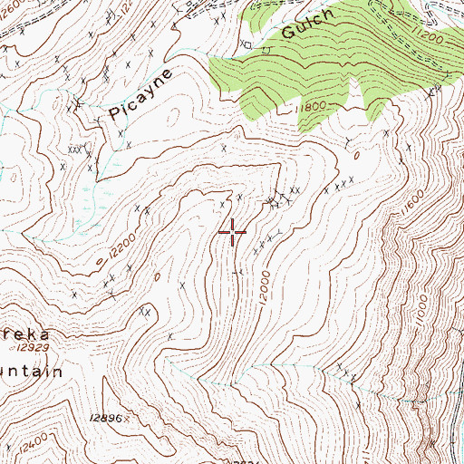 Topographic Map of Zuni Group Mine, CO