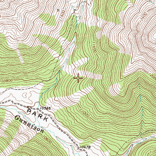 Topographic Map of Ohio Mine, CO