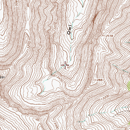 Topographic Map of Moro Mine, CO