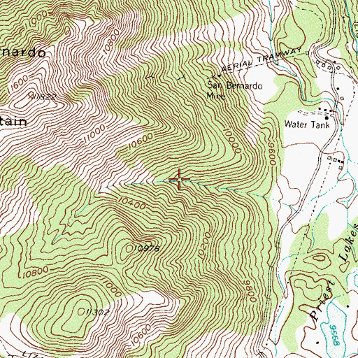 Topographic Map of Atlas Mine, CO