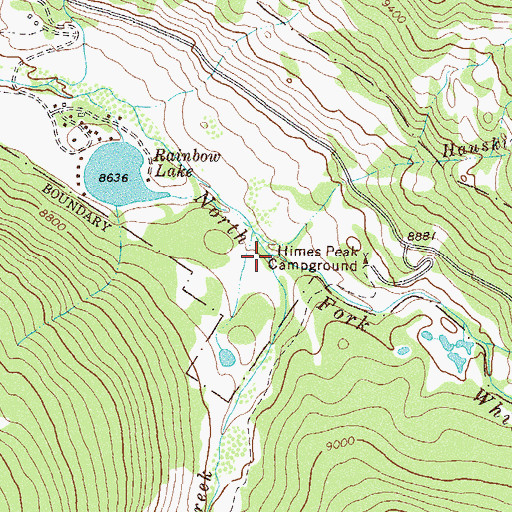 Topographic Map of Big Fish Creek, CO