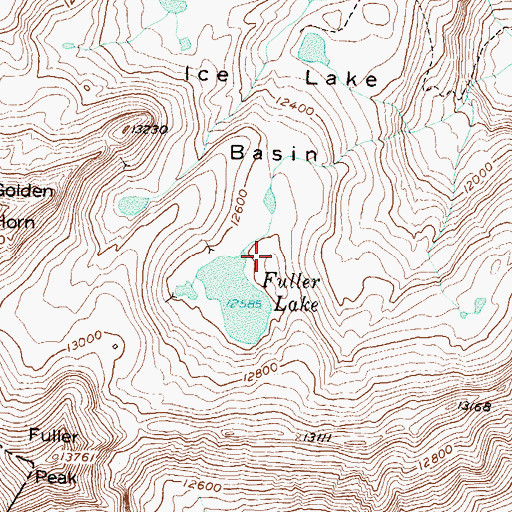 Topographic Map of Grandview Mine, CO