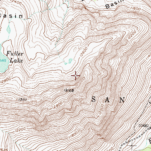 Topographic Map of Last Home Mine, CO
