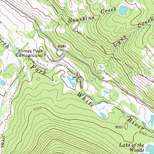 Topographic Map of Lynx Creek, CO