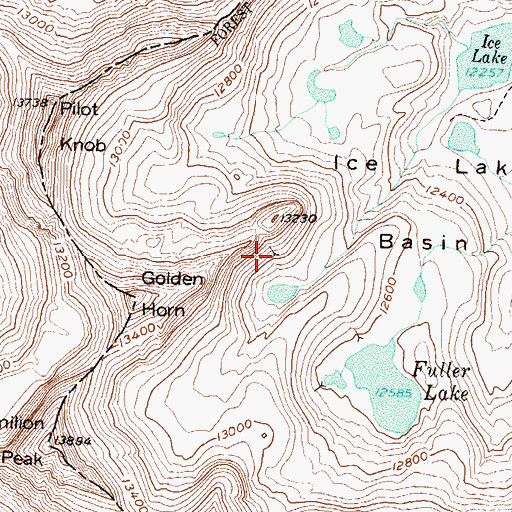 Topographic Map of Lucy Mine, CO