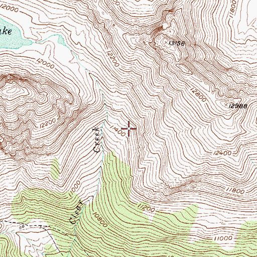 Topographic Map of Burbank Mine, CO