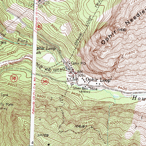 Topographic Map of American Frenchman Mine, CO