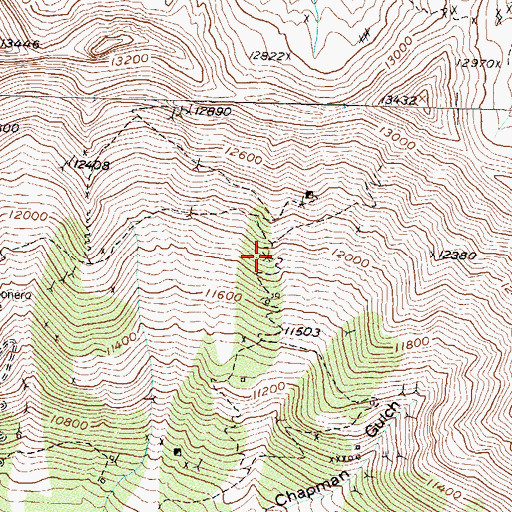 Topographic Map of Illinois Mine, CO