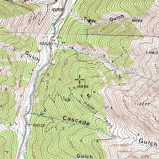 Topographic Map of Graham Mine, CO