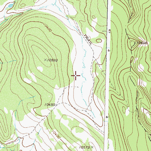 Topographic Map of Picket Pin Park, CO