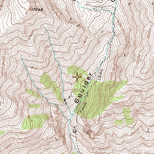Topographic Map of Valley Forge Mine, CO