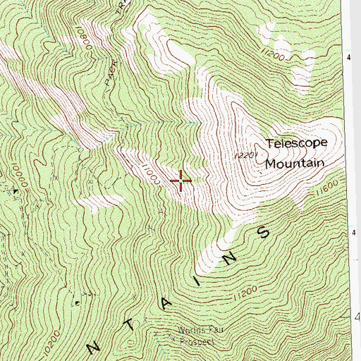 Topographic Map of Kite Tunnel Mine, CO