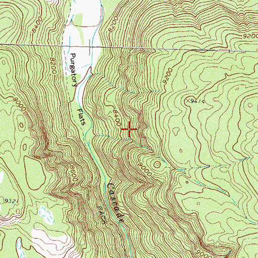 Topographic Map of American Minerals Mine, CO