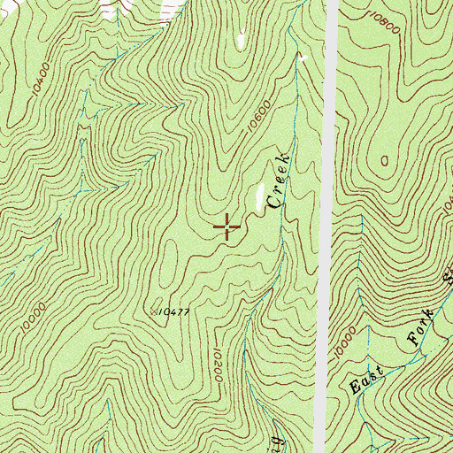 Topographic Map of Doctor Bell Group Mine, CO