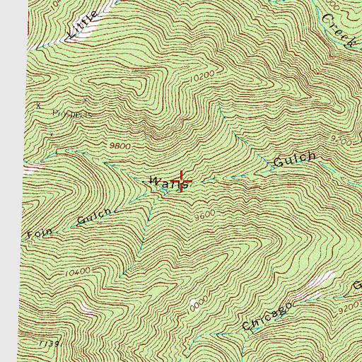 Topographic Map of Durango Girl Mine, CO