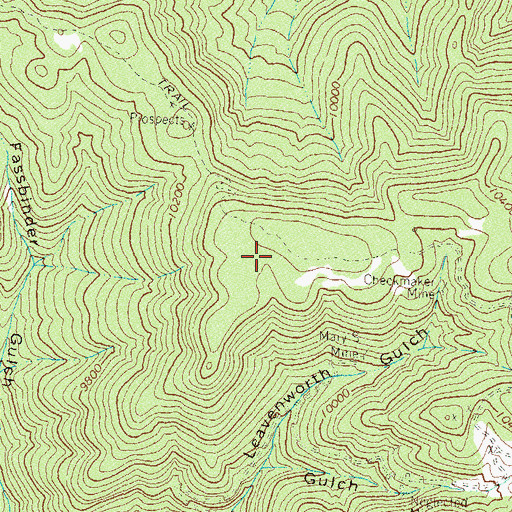 Topographic Map of Gold King Mine, CO