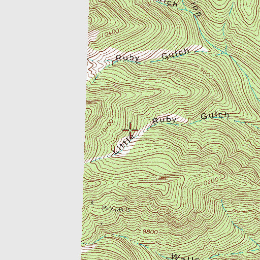 Topographic Map of Junction Creek Claims, CO