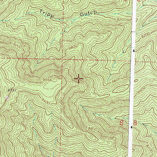 Topographic Map of Last Chance Mine, CO