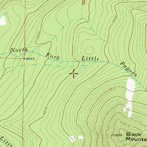 Topographic Map of Jim Tree Mine, CO