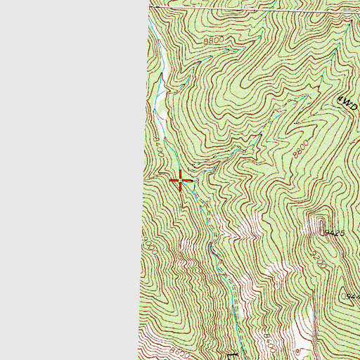 Topographic Map of Flicker Group Mine, CO