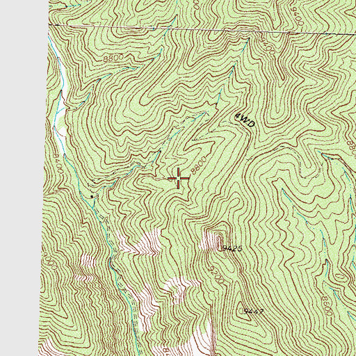 Topographic Map of Lady Maureen Mine, CO