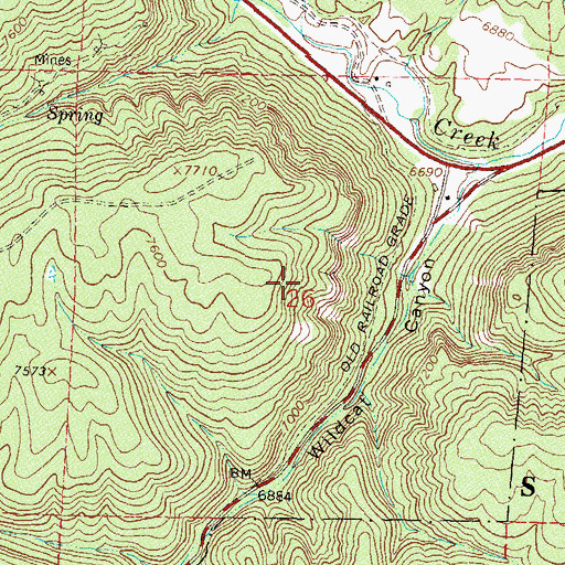 Topographic Map of Murphy Mine, CO