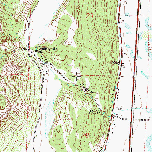Topographic Map of Schroeder Tunnel Mine, CO