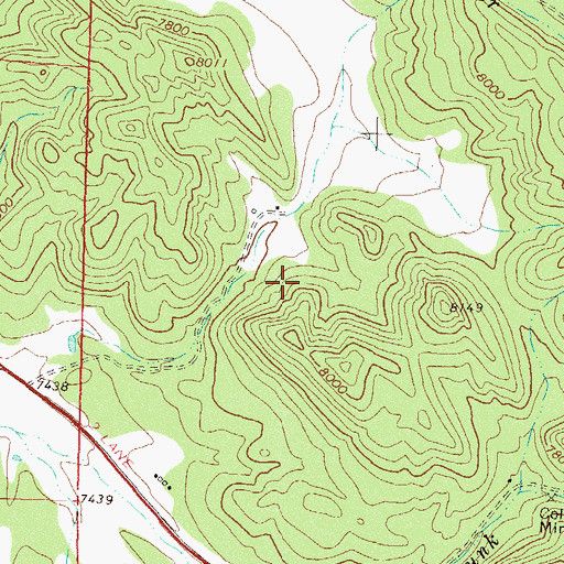 Topographic Map of Cooper Mine, CO