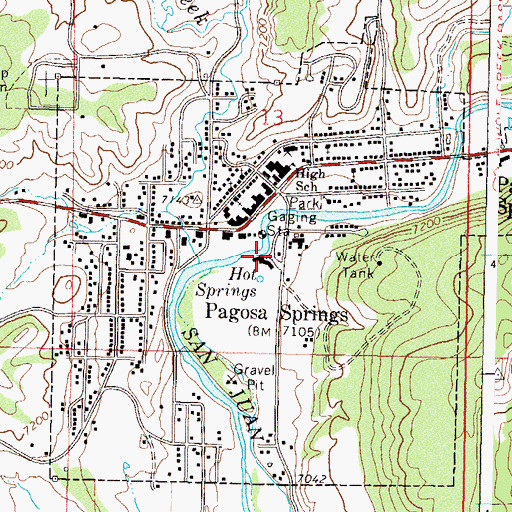 Topographic Map of Copper Queen Mine, CO