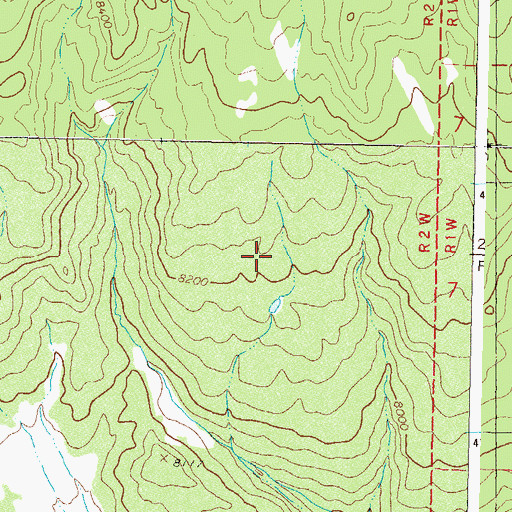 Topographic Map of Iceland Spar Mine, CO