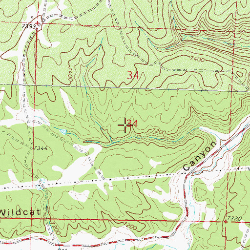 Topographic Map of Porter Mine, CO