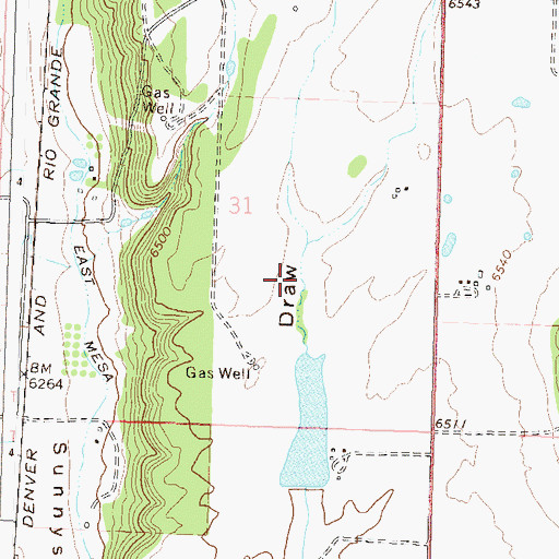 Topographic Map of Gold Prince Mine, CO