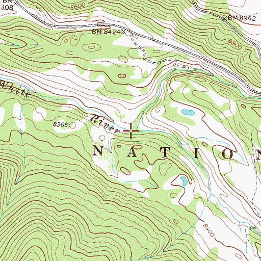 Topographic Map of Ripple Creek, CO