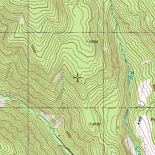 Topographic Map of Krutzer Sonata Mine, CO