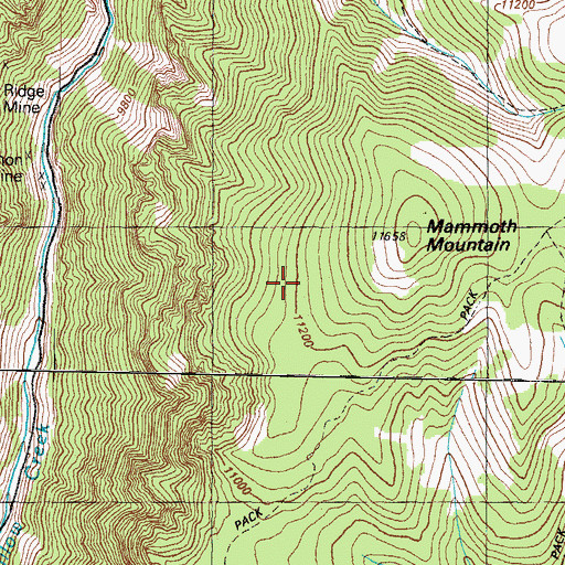 Topographic Map of Mary Anderson Mine, CO