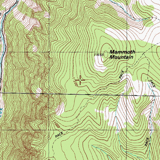 Topographic Map of Resurrection Tunnel Mine, CO