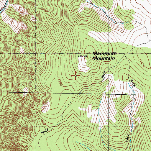 Topographic Map of Silver King Mine, CO