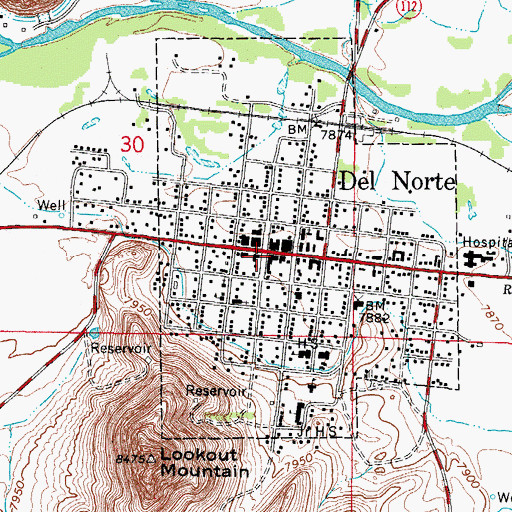 Topographic Map of Spiegel Mine, CO