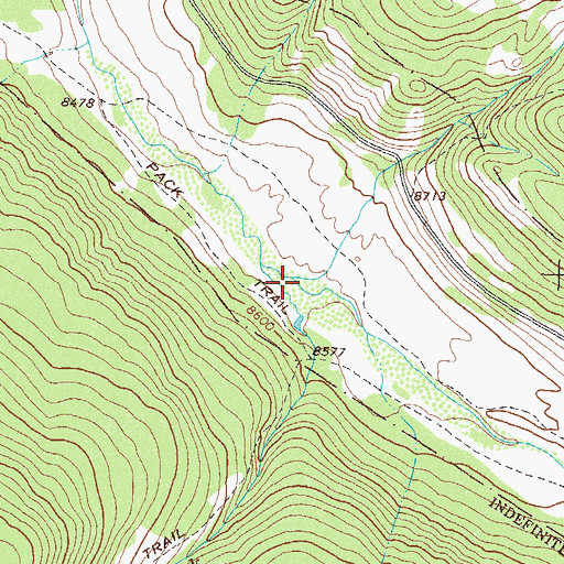 Topographic Map of Bear Creek, CO