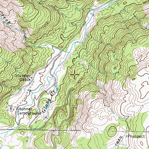Topographic Map of Cliff Mine, CO