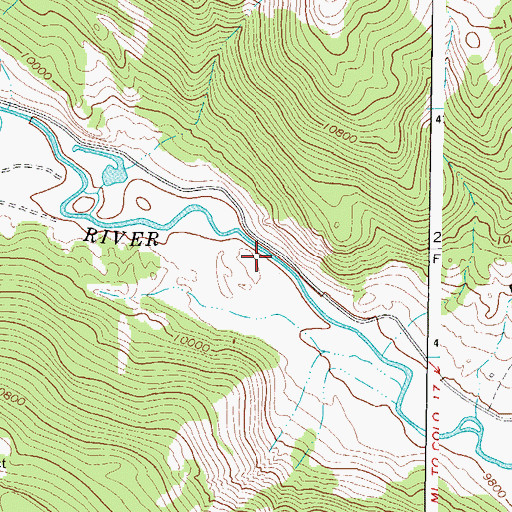 Topographic Map of Valley Queen Mine, CO