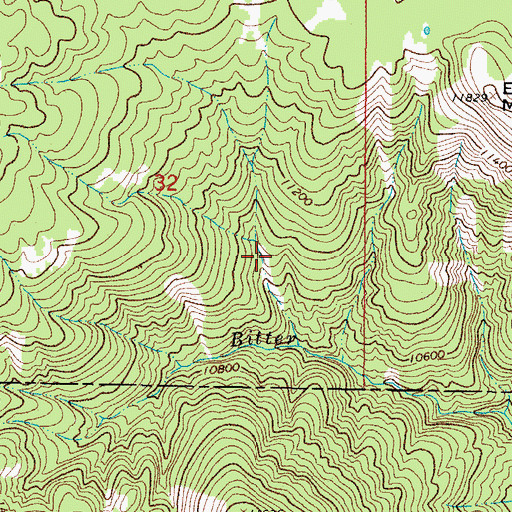 Topographic Map of Perry Mine, CO