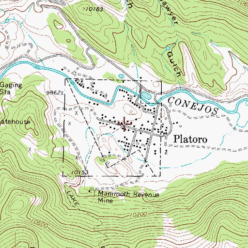 Topographic Map of Glacier Mine, CO