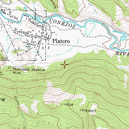 Topographic Map of Lake View Mine, CO