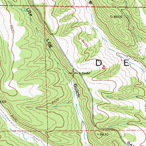 Topographic Map of Buckhorn Mine, CO